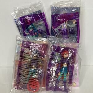 McDonald's 2005 Witch Happy Meal Toys Lot of 4, #1 #2 #3 #5 NEW
